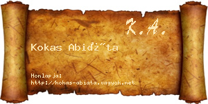 Kokas Abiáta névjegykártya